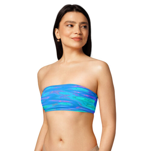 Haut de maillot de bain bandeau recyclé