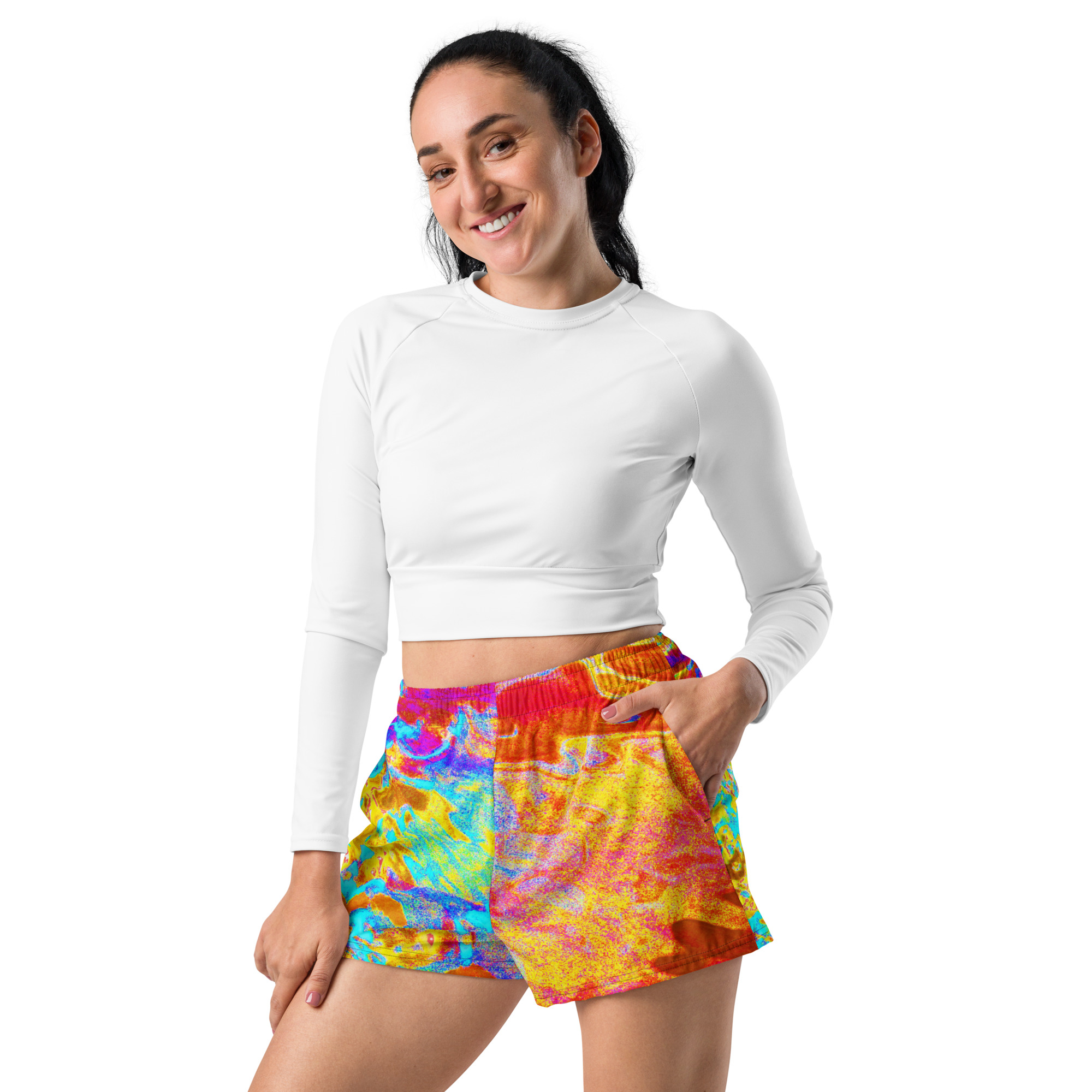 Short athlétique unisexe à impression all over