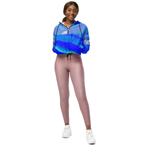 Coupe-vent court all over femme