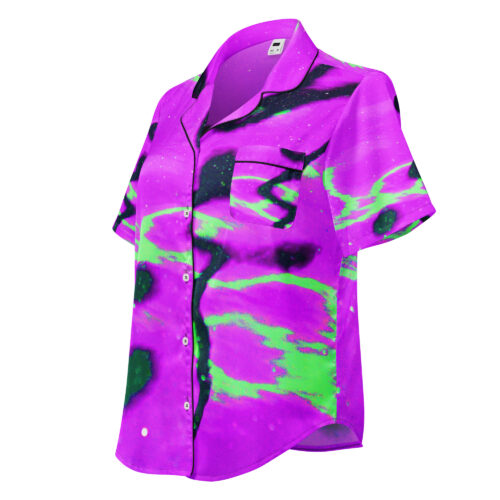 Haut de pyjama à manches courtes femme all over