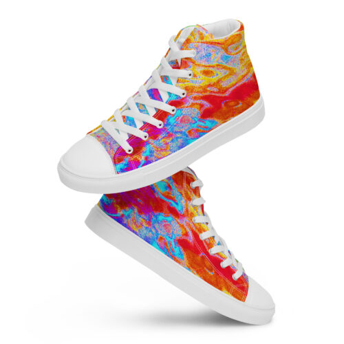 Baskets hautes en toile homme